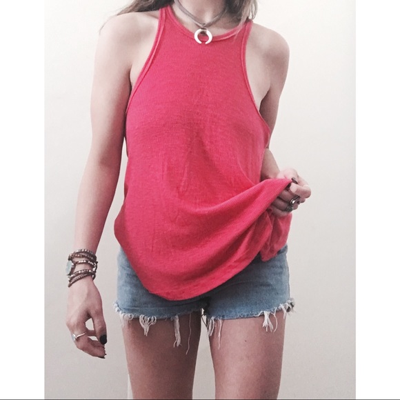Free People Ribbed Rackerback Tank Top - Picture 3 of 5
